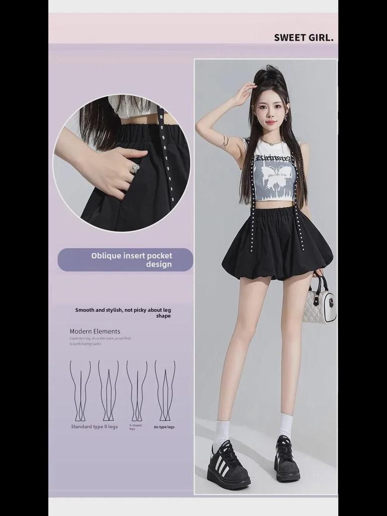 Широкие повседневные шаровары с эластичной резинкой на талии — женская коллекция осень 2024 г.