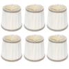 6Pcs Fabric Lampshade Modern Chandelier Table Lamp Cover for E14 Screw Home Accessory