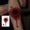 5PCS/SET Long-Lasting Bloody Scar Tattoos Decals Halloween Fake Wound Stickers  Film Props