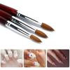 Polish Pen Wood Handle Flower Drawing Pen Nail Painting Brush Acrylic Nail Art Brush Sable Hair