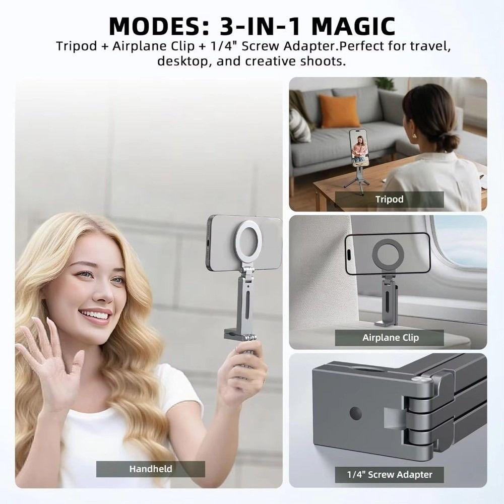 360° Rotation Portable Phone Stand Adjustable Bracket Desk Phone Clip Bracket  Live Streaming