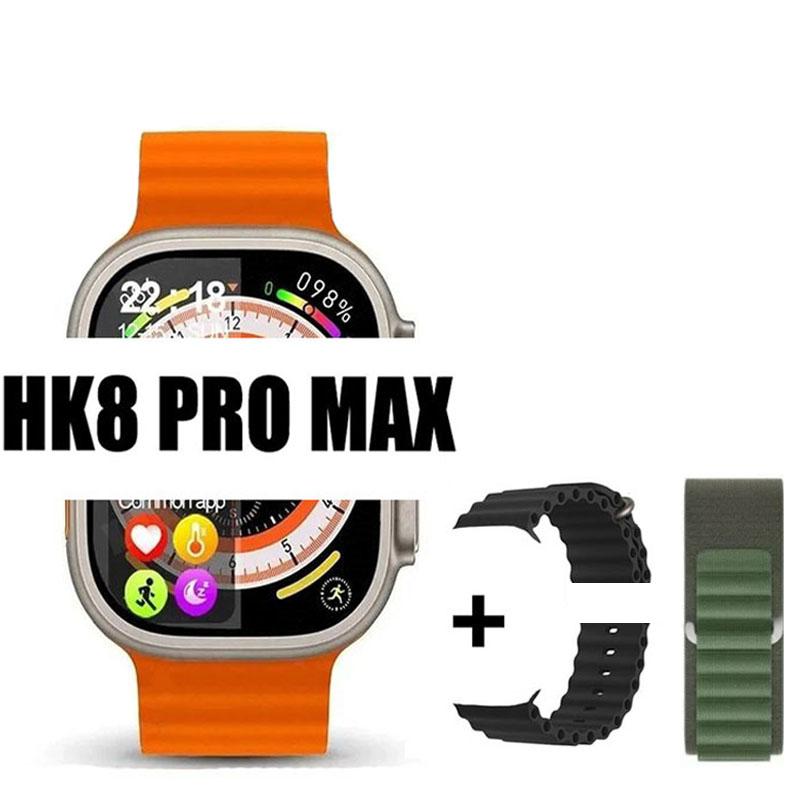 Оригинальные умные часы Hk8 Pro Max для мужчин, серия 8, 49 мм, 2,2 дюйма, экран RTAE с высокой частотой обновления, NFC-компас, игровые умные часы для Apple iPhone