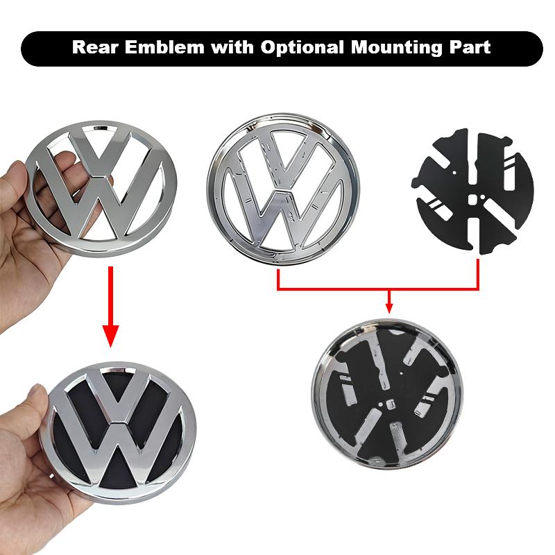 lijk1 For Volkswagen Golf 7.5 MK7.5 Car Styling Front Head Hood Bonnet Emblem Rear Tail Bumper Trunk Badge 5KO853601C VW Accessories