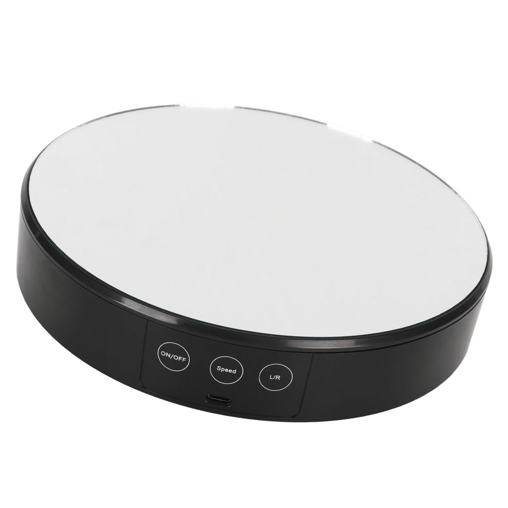 Моторизованный вращающийся стенд для демонстрации на 360 градусов с белым светом, грузоподъемность 5 кг, электронный проигрыватель