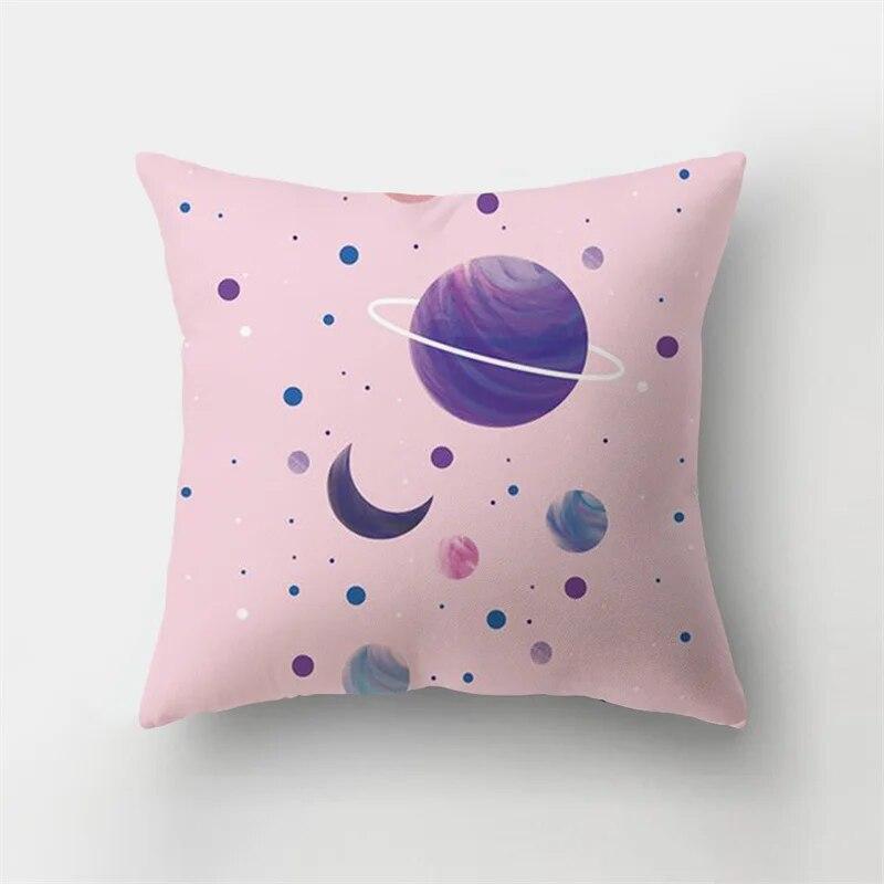 Спальня Диван Чехлы Гостиная Домашний Декор Наволочка Розовое небо Облако Пейзаж