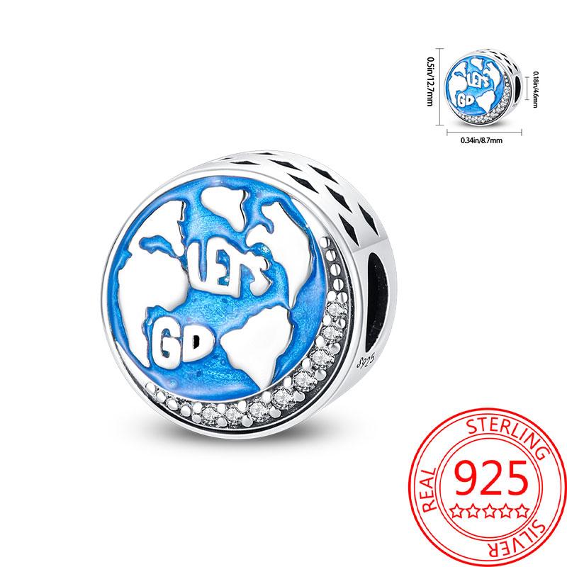 Copper Metal Paris Tower Aircraft Travel Charm Bead Component Pendant Bead Component Bead Components Compatible With Charm Bead Component Authentic