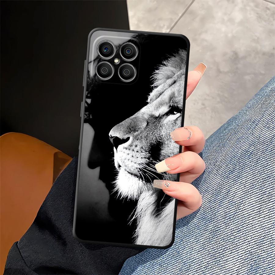 Крутая Animal Тигр Лев Чехол для телефона для Honor 200 400 Lite 90 70 X6 X7 X8 Magic5Lite 8X X5b X9a