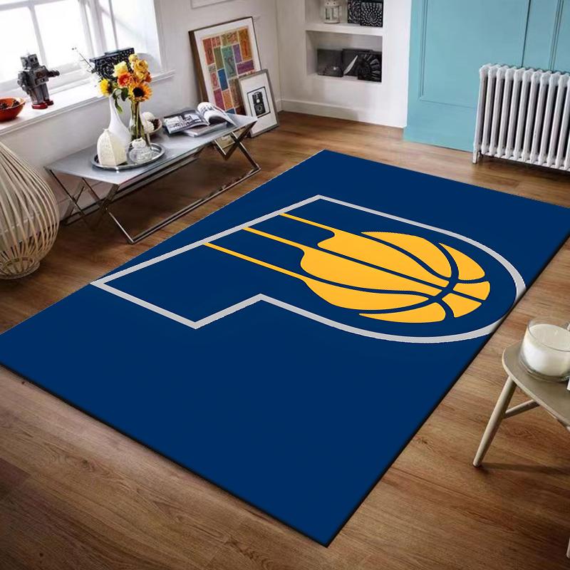 Basketball "P" Logo Design Rug Non-slip rug suitable for living room and bedroom sofas