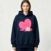 Men Women Hoodies Heart Mush Melting Graphic Print Oversized Pullover Streetwear Y2K Funny Casual Couple Hooded Top Harajuku