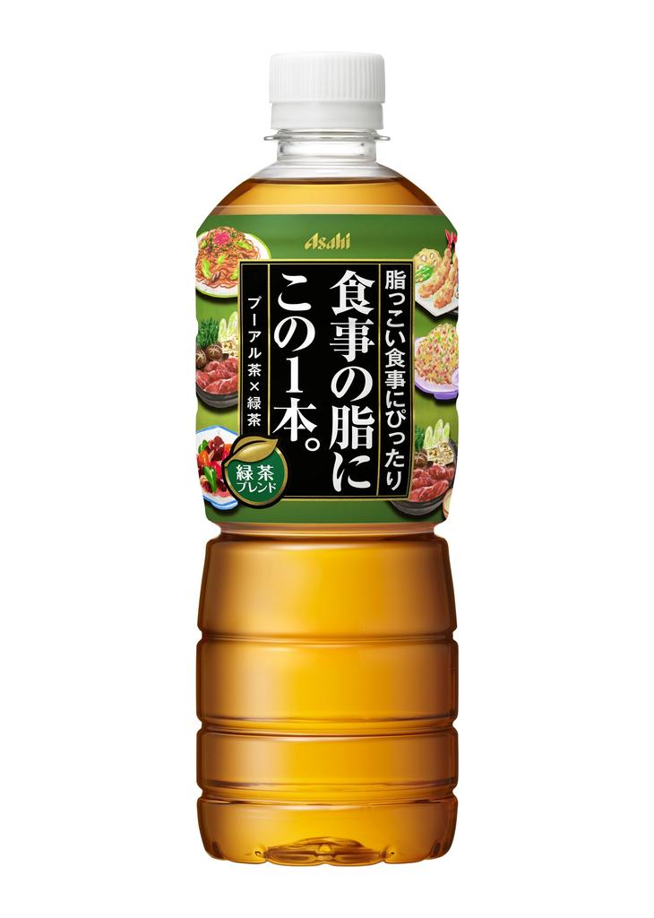 A Cup of This for the Fat In Your Meals Asahi Drinks This One for the Fat In Your Green Tea Blend Tea Plastic Bottles 600ml X 24 Bottles Meals.