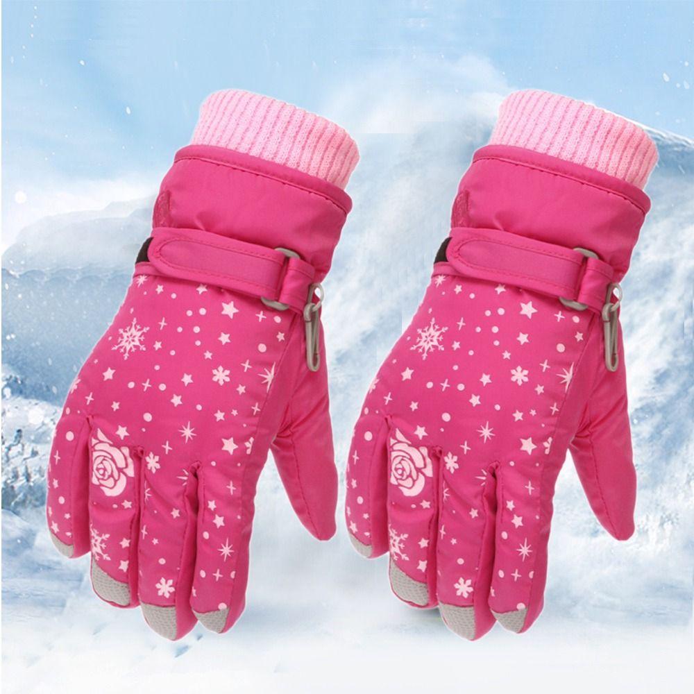 Snow Snowboard Waterproof Ski Kids Cycling Gloves Outdoor Sports Mittens Children Skiing Gloves