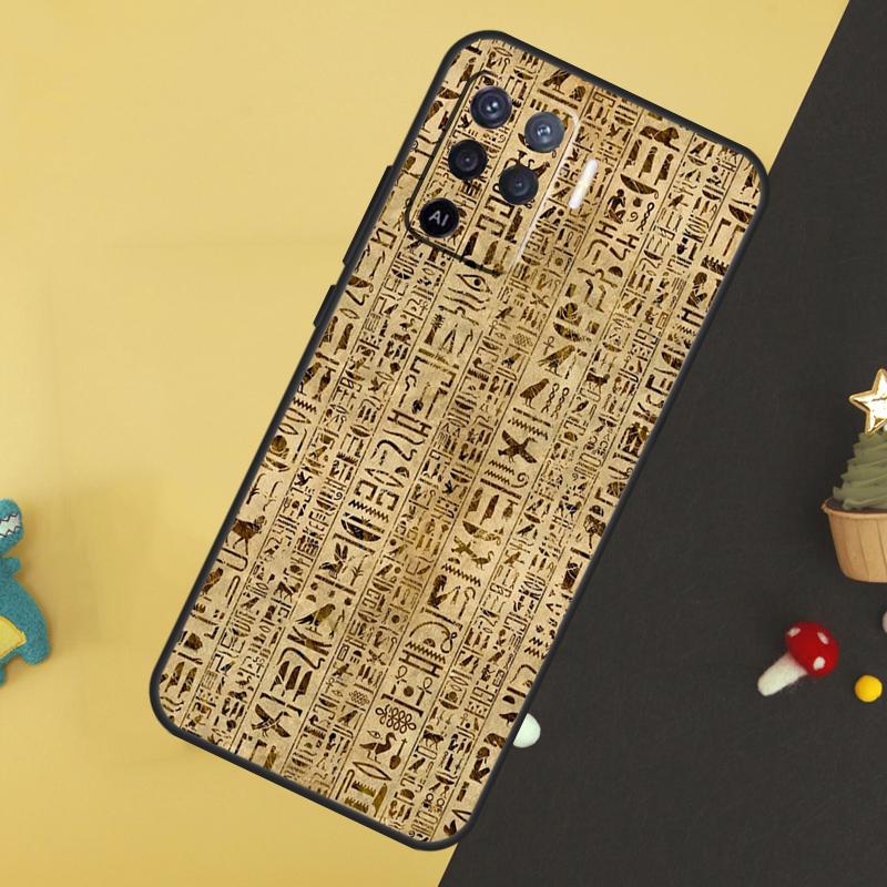 Мурал с фараоном Египта Для OPPO A9 A5 A53 2020 A52 A72 A96 A76 A16 A54 A74 A94 A58 A78 A98 A15 A79 A17 A57 A77 Чехол