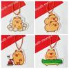 Creative Capybara Bag Hanging Acrylic Capibara Pendant Fashion Capybara Keychain  Kids