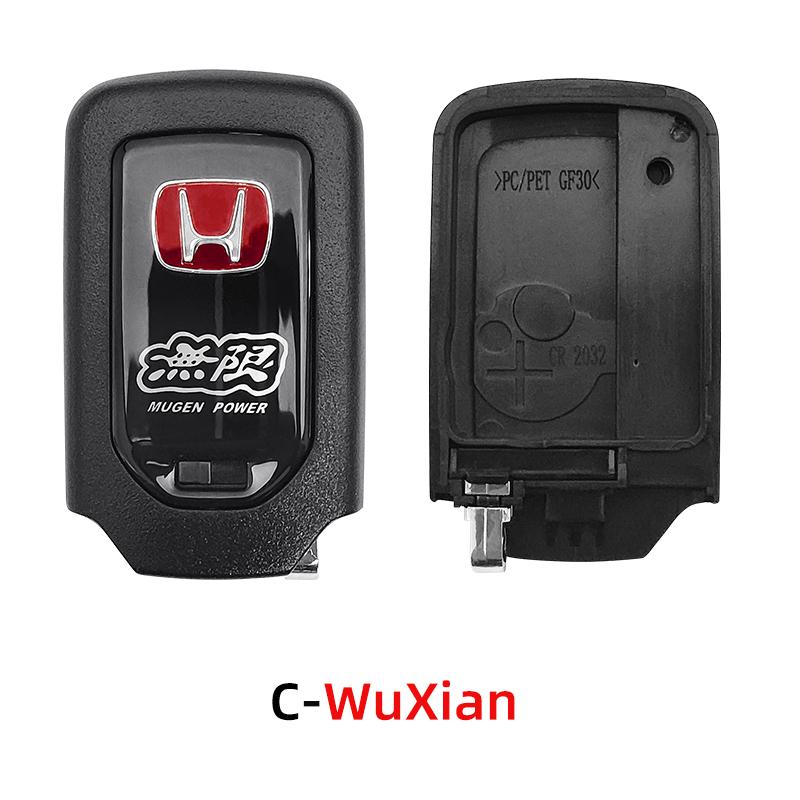 AYE1 1ocs Car Key Fob Pocket Cover Case For Honda Fit Jazz Civic CR-V HR-V Accord Jade Crider Odyssey Remote Protector Accessories