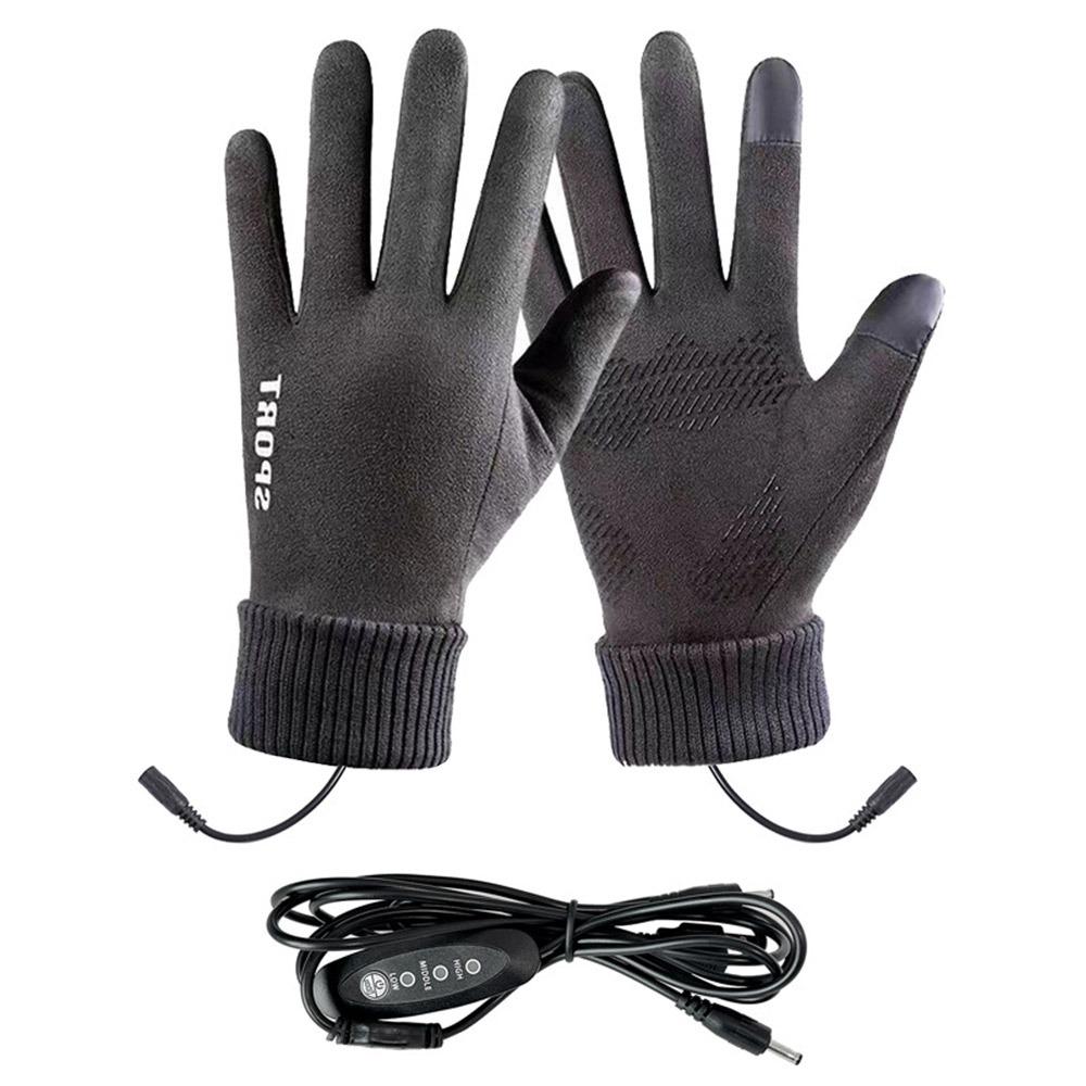 Waterproof USB Heated Gloves Winter Hand Warming Gloves Durable Rechargeable Gloves