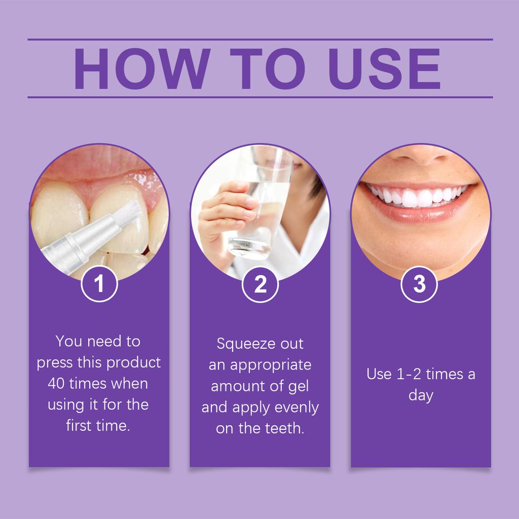 Гель-карандаш для отбеливания зубов Мягкая очистка Желтые пятна Корректор цвета Зубная паста удаление Запах Свежее дыхание Инструмент для ухода за зубами 6 мл