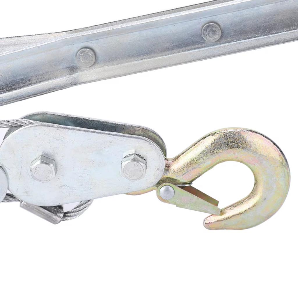 2T трос ручной съемник инструмент для затяжки Мини натяжитель двойной крюк подъемный инструмент лебедка съемник сверхмощный съемник