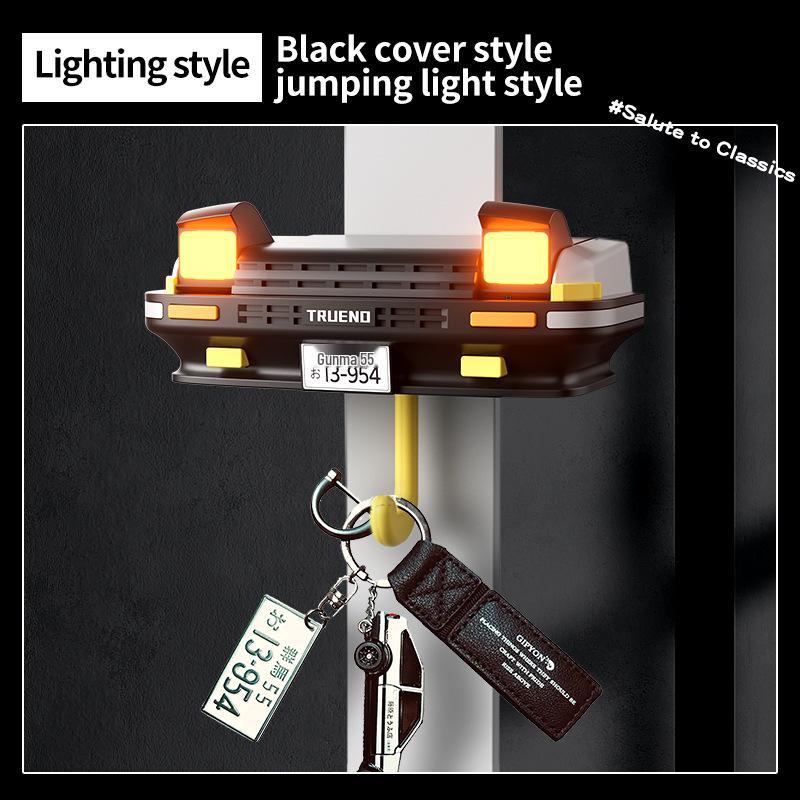AE86 Pop-Up Headlight Key Hook: Decorative Wall Hanger & Creative Toy Car Model