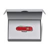 Victorinox Классический драгоценный нож ALOX Collection Iconic Red Multifunction Knife с ножницами для кемпинга и плоской отверткой, оснащенной гвоздем