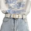 Fashionable Pu Women's Belt Featuring Elegant Heart Design For Versatile Styling