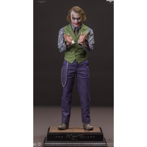 ACJND Studios 1/6 Scale Batman Series Joker Heath Ledger Movable Action Figure with Full Set of Body, Head, Costume, and Accessories (KJW001A)