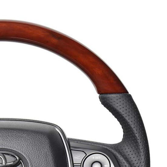 REAL steering wheel Brown Wood [Harrier (80 series)]