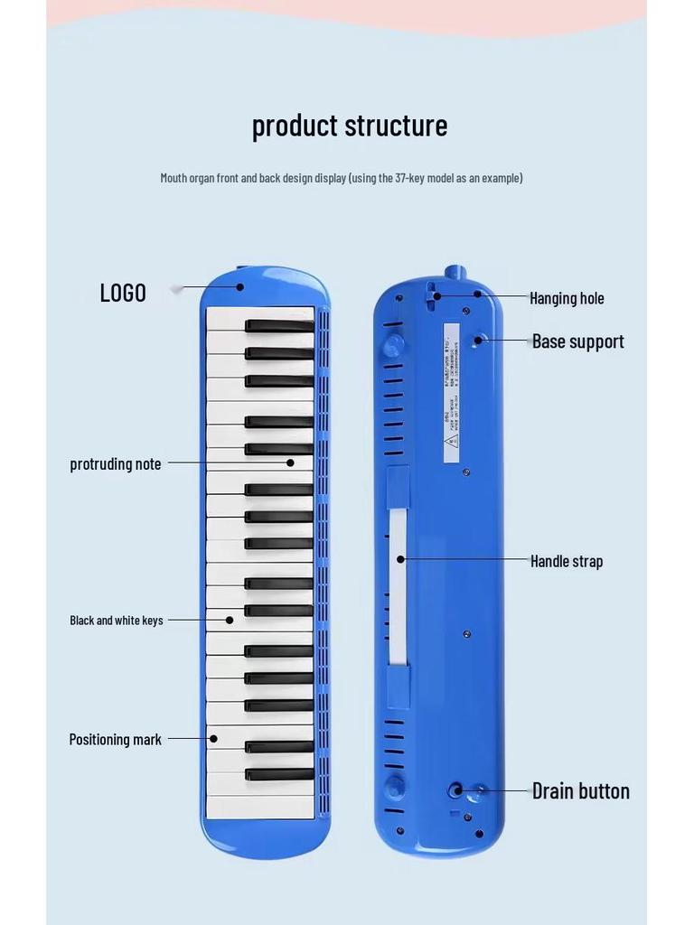 37-клавишные губные гармошки и 32-клавишные мелодики для начинающих – Идеально для студентов и классов
