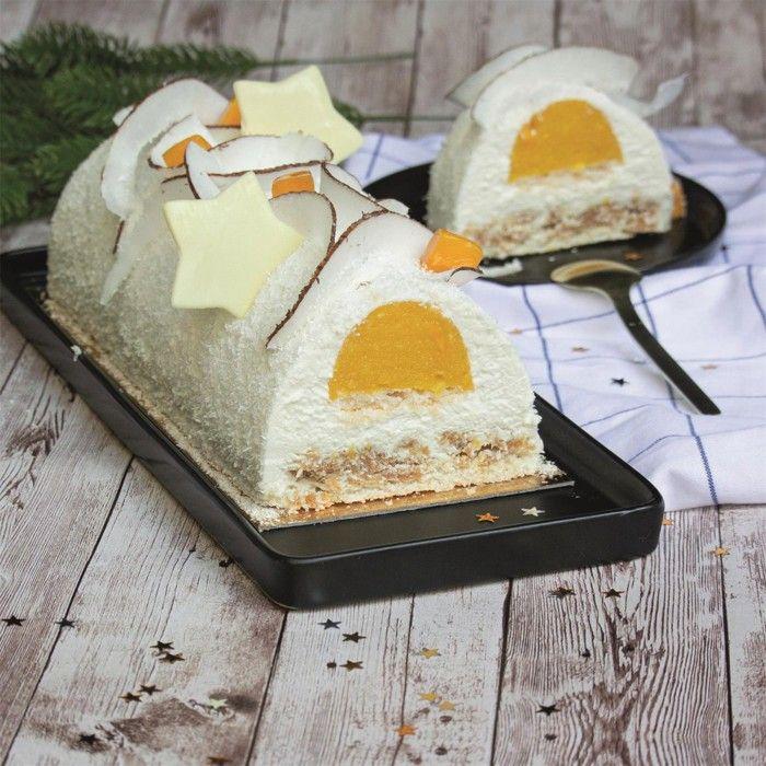 Moule à insert - Bûche - Métal - Argenté - 30 cm x 5 cm x 4,5 cm