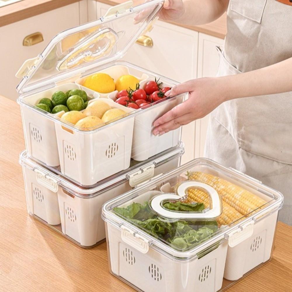 Контейнеры для хранения продуктов большой вместимости 2/3/4/8 секций