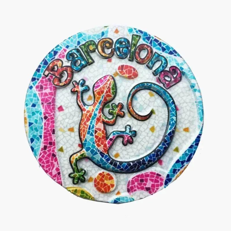 Барселона, Испания Мозаика Туризм Памятные Декоративные Изделия Ремесла Магнитный Магнит на Холодильник для Декора Холодильника