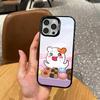 Милый Чехол для Телефона O-Oruchuban Ebichu Для iPhone 17, 16, 15, 14, 13, 12, 11 Plus, Pro Max Цветной Серебряный Позолоченный Внутренний Чехол