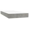 VidaXL Matelas de Lit à Ressorts Ensachés, Matelas à Mémoire de Forme, Matelas de Lit Chambre à Coucher, Gris Clair 4007154