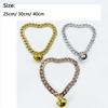 Gold Silver Rose Gold Pet Necklace 25cm 30cm 40cm Dog Chain Fashion Dogs Collar  Dog Supplies