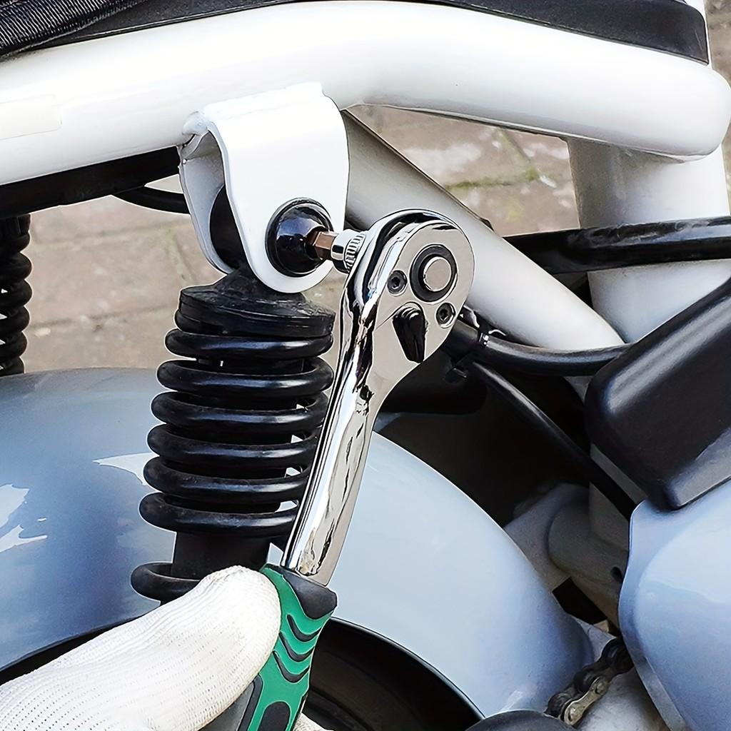 Набор многофункциональных механических инструментов 1/4 дюйма и набор торцевых головок Портативный бытовой набор инструментов для ремонта Набор торцевых ключей с трещоткой