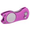 Golf Green Fork Stainless Steel Foldable Golf Divot Repair Tool with Button MagneticPink