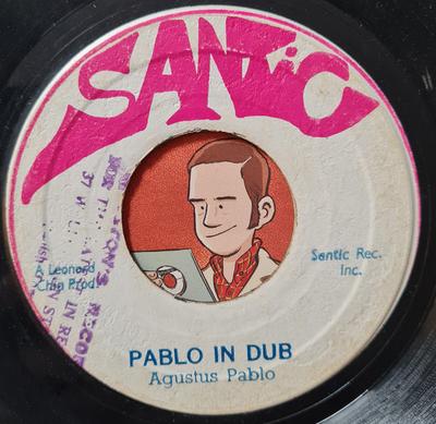 7-дюймовая пластинка AUGUSTUS PABLO LEONARD SANTIC ВСЕ Pablo In Dub Hell Boat НЕТ Santic 1974 Ямайка Регги Ска Даб Б/у
