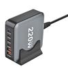 220 Вт настольное зарядное устройство GaN Quick PD 6 портов USB Type C США ЕС Австралия Великобритания адаптер для зарядки мобильного телефона ноутбука ПК док-станция подставка