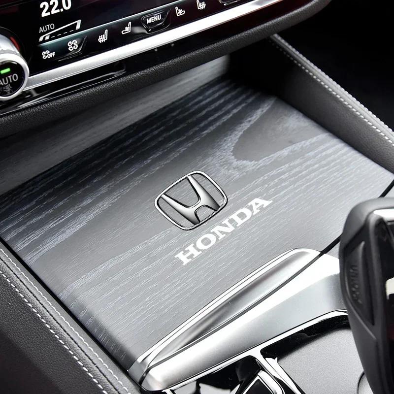 FIQ1 1/2/5/10pcs Car Interior Dekoration Stickers Badges Auto Styling For Honda Civic Accord Odyssey City Pilot Jazz CRV HRV Legend