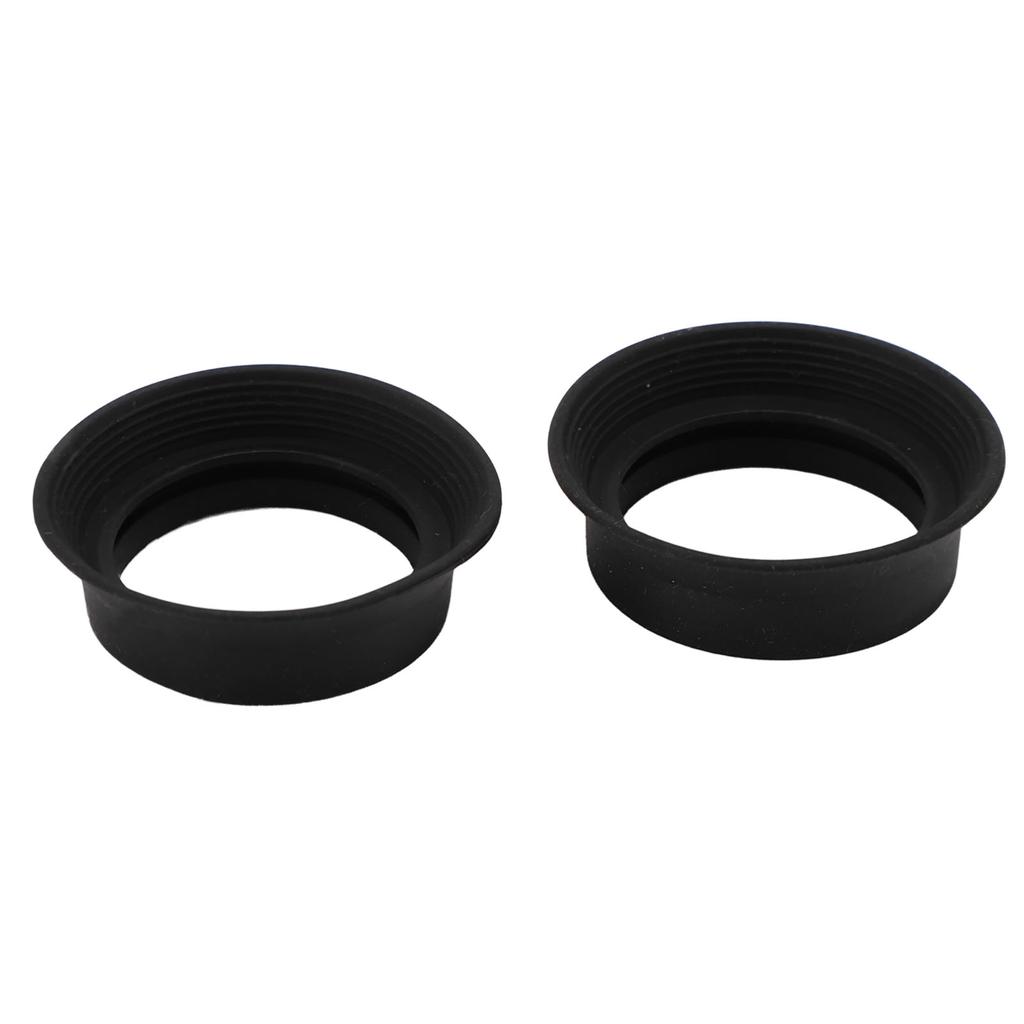2pcs Scope Eyepiece Eyecup Foldable Soft Rubber Eyepiece Cover for 28 To 32mm Microscope Monocular