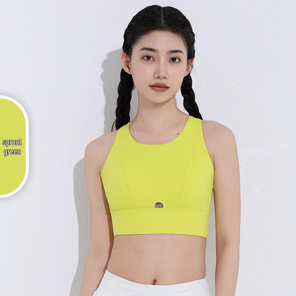 Спортивный бюстгальтер большого размера с высокой степенью поддержки, красивый топ для йоги со спинкой (90-200 Цзинь)
