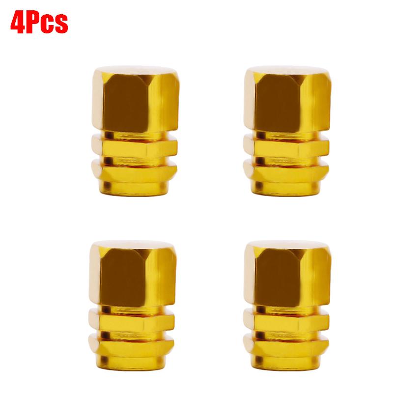 4Pcs Aluminum Alloy Car Wheel Tire Valve Caps Tyre Rim Stem Covers Airdust Waterproof For Automobiles Motorcycles Accessories Stem Caps1