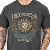 Винтажная модная хлопковая унисекс футболка с графическим принтом Here Comes the Sun