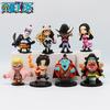 8 шт. Аниме One Piece Фигурки Модель Куклы Игрушки Милый Луффи Ока Ситибукай Эйс Боа Хэнкок Джинбе Коллекция Полный Набор Для Детей Развлекательные Веселые 3