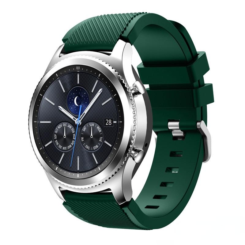 Классический 22 мм силиконовый ремешок для Samsung Galaxy Watch 3 45 мм/Huawei Watch 3/GT2 мягкий спортивный браслет-браслет для Amazfit GTR 47 мм Correa