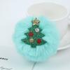 Christmas Coal Ball Plush Pendant Small Coal Ball Kawaii Christmas Keychain  Backpack Pendant
