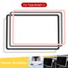 Car Rear View Mirror Cover for Tesla Model 3 Y S X Central Control Screen Protector Silicone Rubber Case Interior Accessories