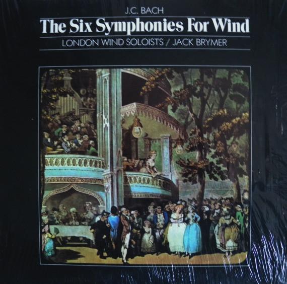 LP Record LONDON WIND SOLOISTS JACK BRYMER Johann Christian Bach Six Symphoni STS15079 LONDON 1972 US Classical Used