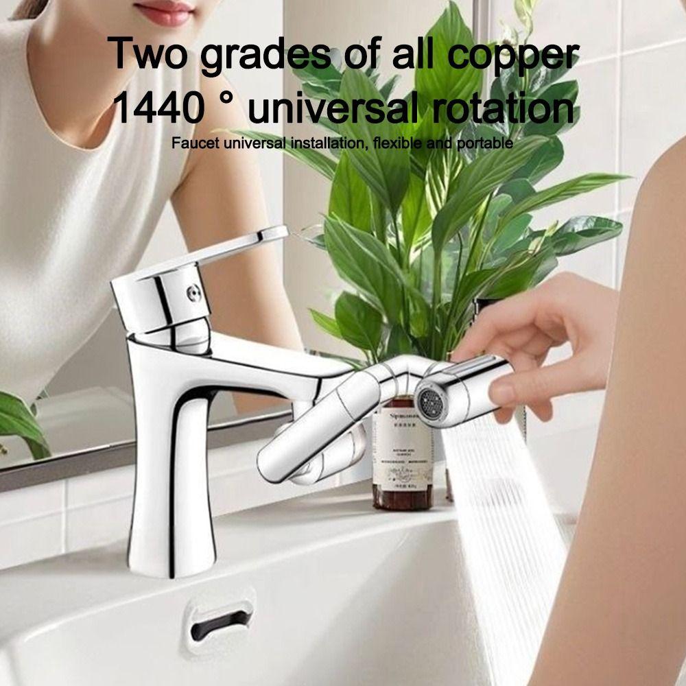 4 Modes Kitchen Faucet 1440° Rotate Faucet Extender Universal Rotatable Faucet Sprayer Kitchen