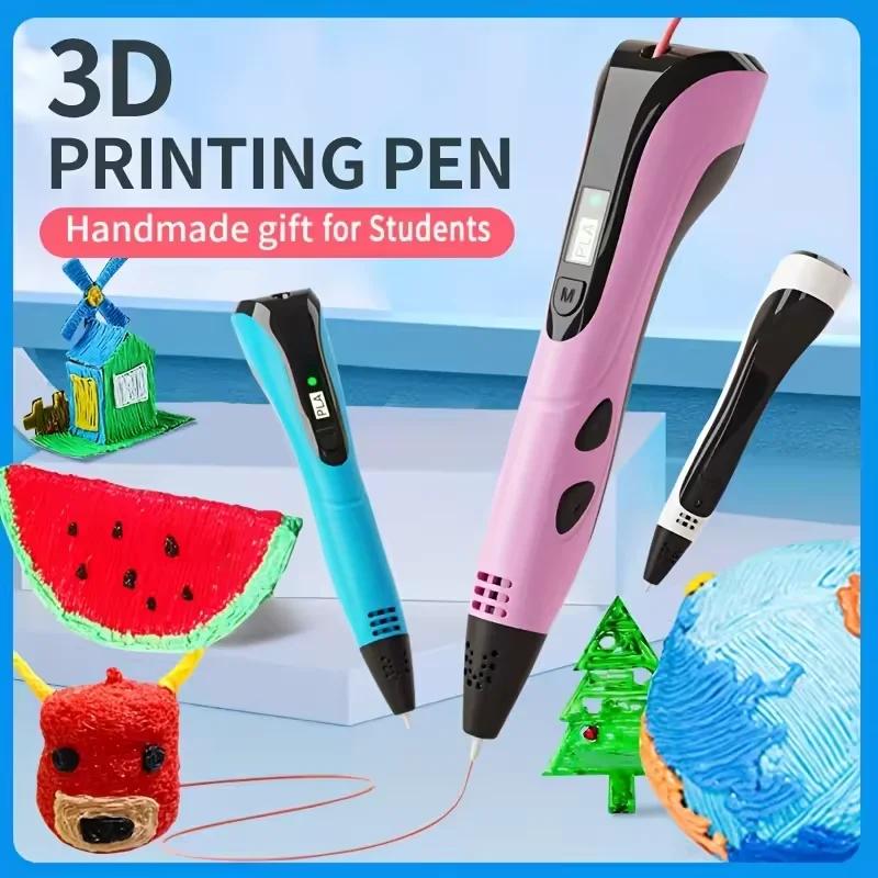 Новая 3D-ручка, Подходящий набор 3D-ручек для детей, PLA-филамент, Подарок на день рождения или Рождество для детей