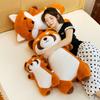 Soft Little Raccoon Plush Doll Fox Doll Pillow Back Cute Long Healing Sleeping Doll